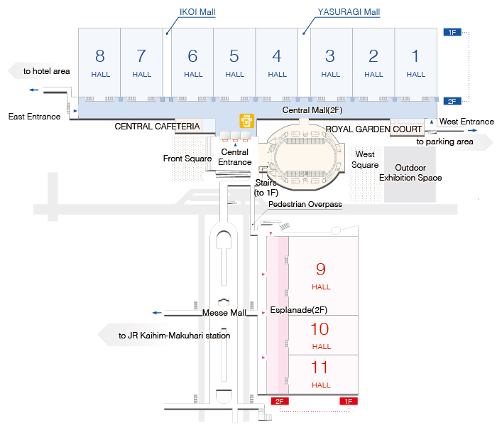 Maps and directions, and visitor services | MAKUHARI MESSE